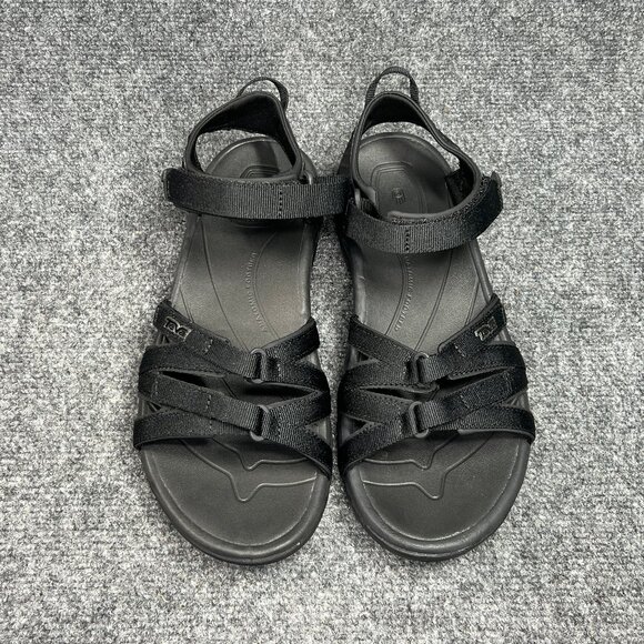 Teva Tirra Sandals Womens Size 10 Black Athletic Outdoor Hiking Camp Water Shoes - Picture 3 of 13